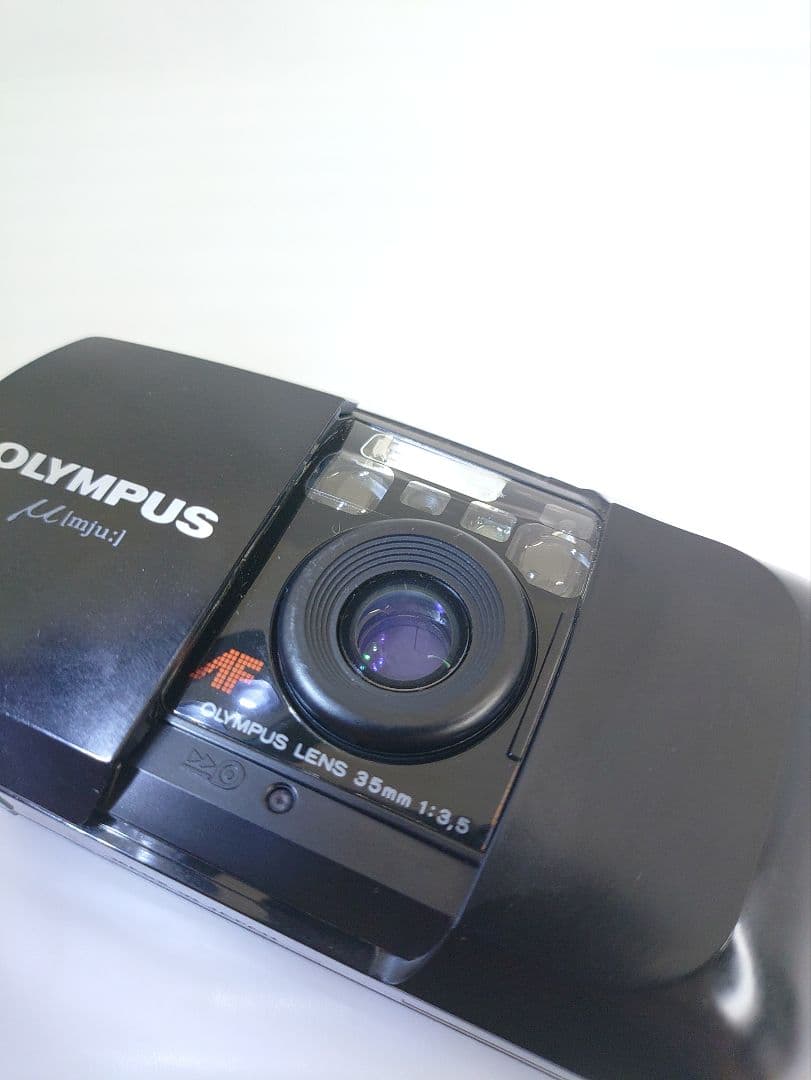 OLYMPUS μ mju 初代 ブラック コンパクトフィルムカメラ 動作確認済