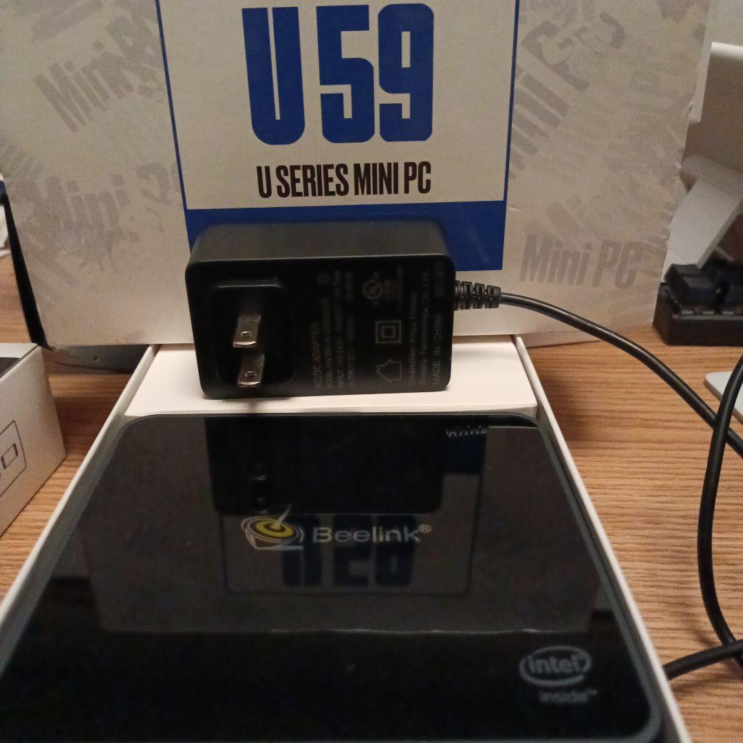 Beelink U59 ミニPC Intel搭載 ACアダプター付