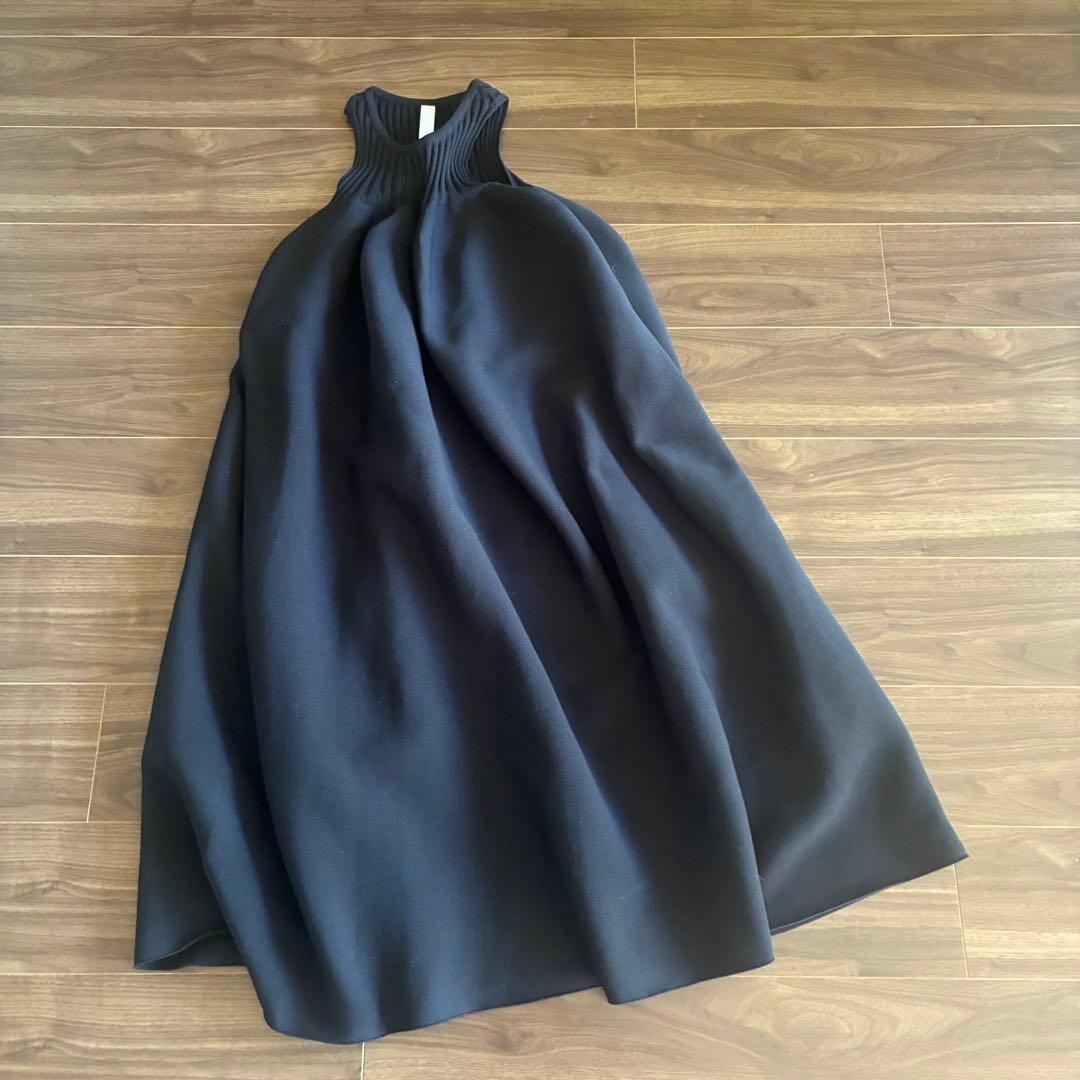 cfcl ニット ワンピース ドレス ノースリーブ バルーン