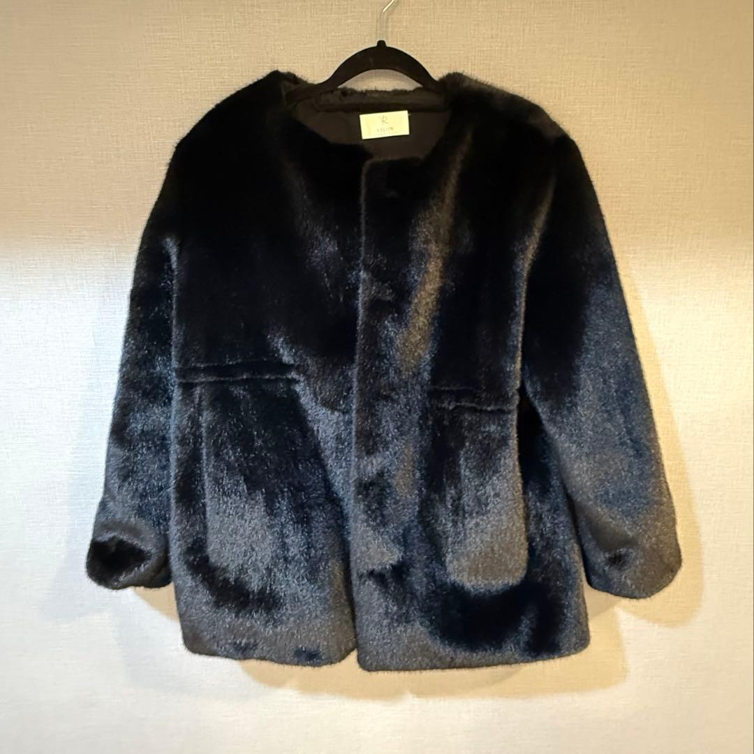 イロンyilon westmark eko far coat Black