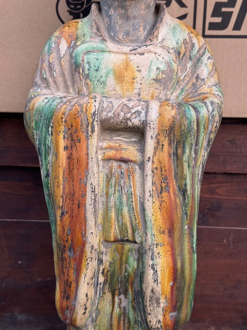 ‼️リサイクルFORTへフォロー‼️6/7唐物買取①‼️中国の唐三彩の神官像‼️