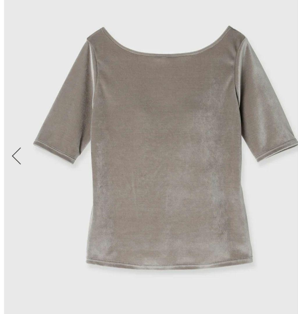 【OUR WACOAL×anuans】カップインベロアトップス　グレーベージュ