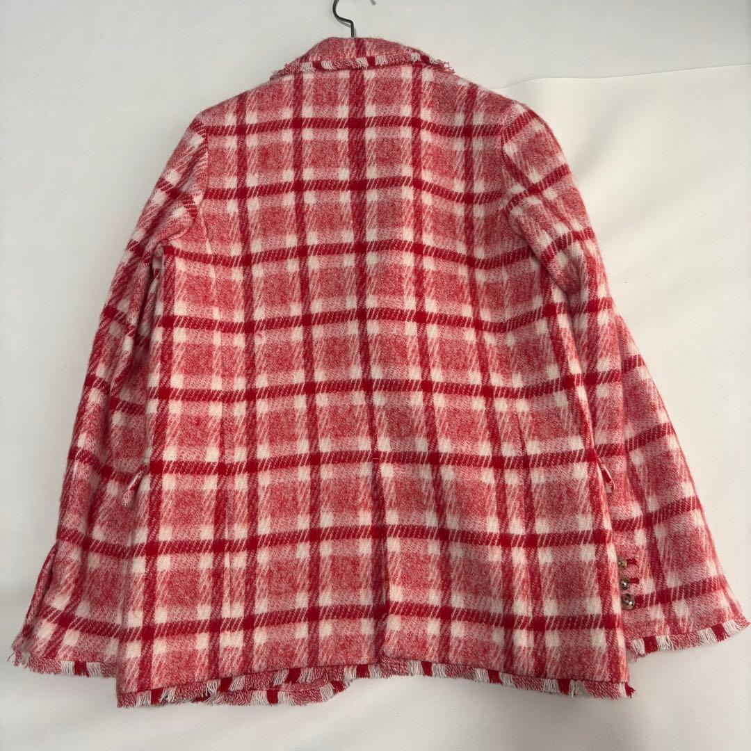 ツルバイマリコオイカワ　ツイードジャケット　チェック