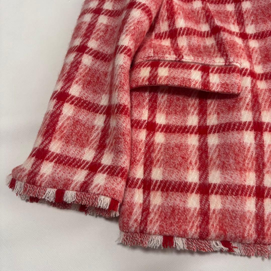 ツルバイマリコオイカワ　ツイードジャケット　チェック