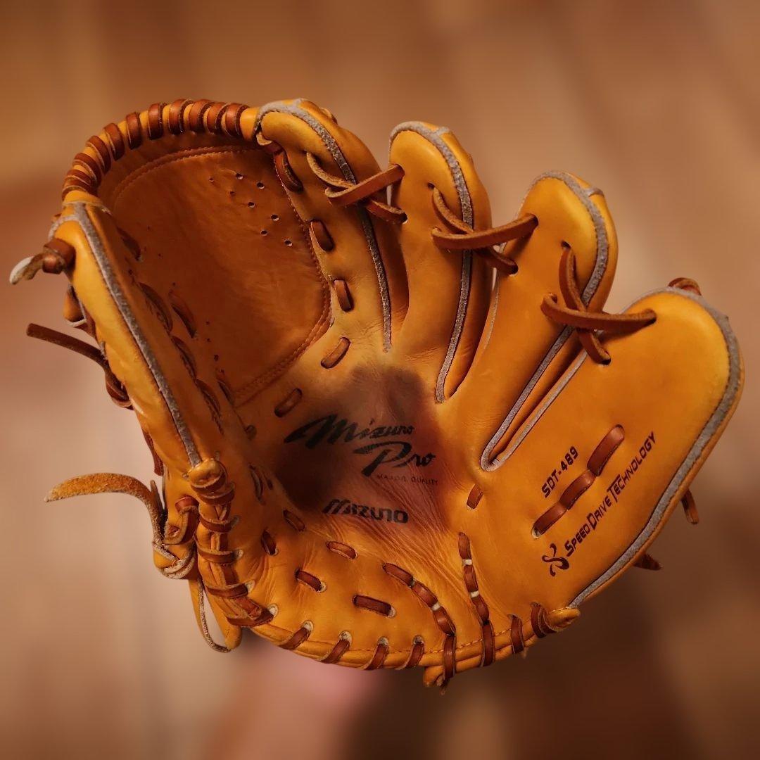 MizunoPro　軟式グローブ 　投手用　グローブ収納袋付き