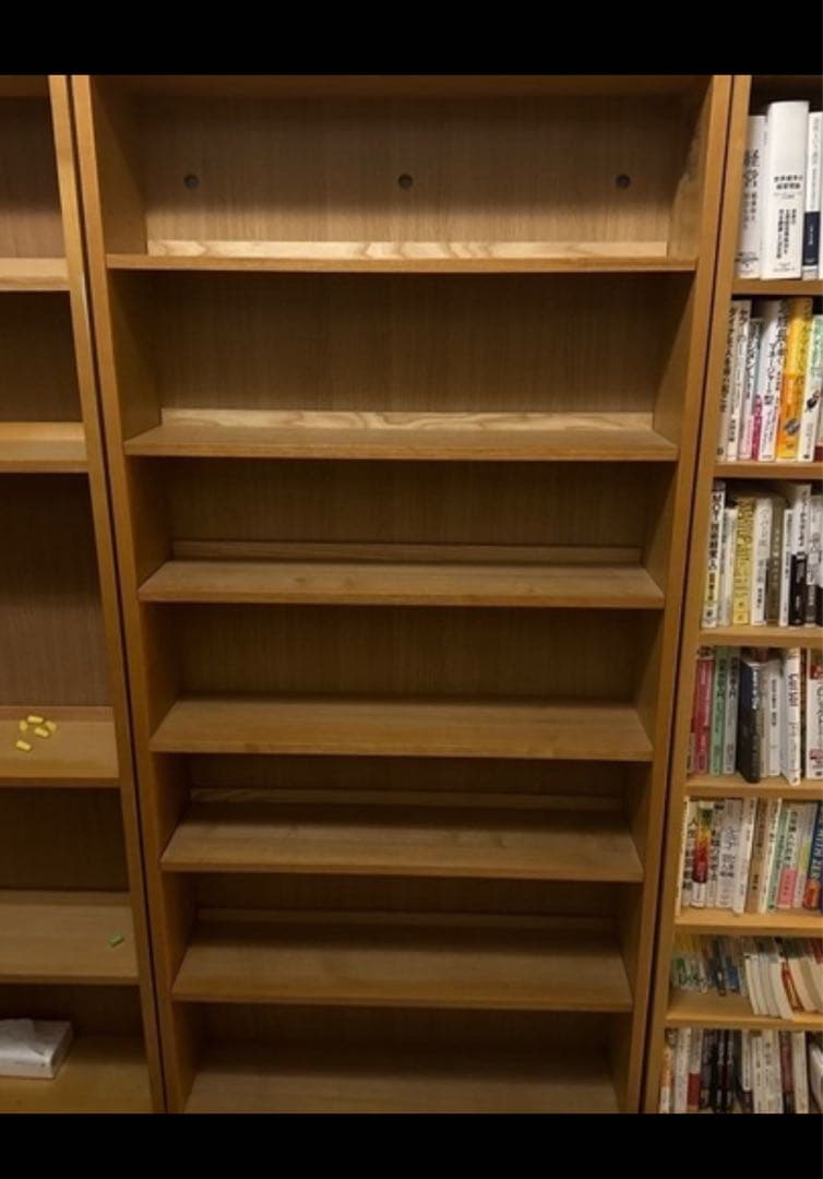 けいさん専用　無印良品 オーク材薄型ラック ワイド大 奥行22cm 本棚