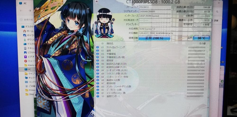 内蔵型SSD Crucial P3 Plus M.2 2280 1000GB SSD