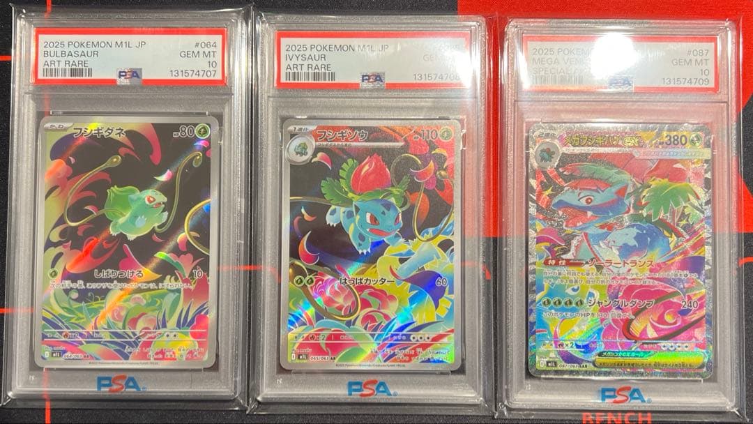 メガフシギバナ3連番　psa10