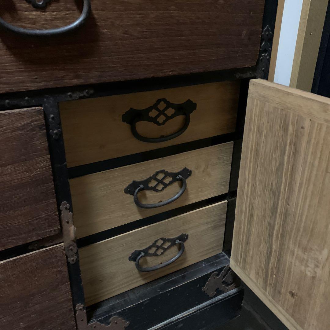 Sao®️i 和箪笥　茶箪笥　アンティーク家具　古物　レトロ　チェスト