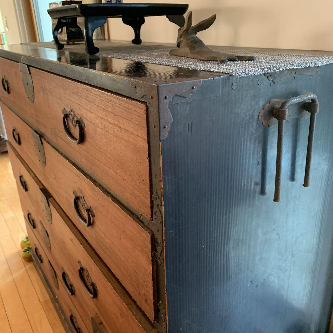 Sao®️i 和箪笥　茶箪笥　アンティーク家具　古物　レトロ　チェスト