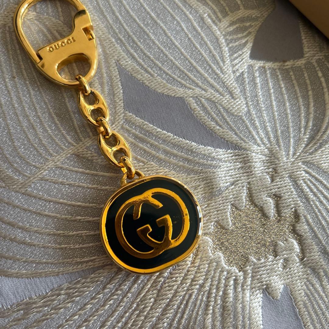 未使用訳あり GUCCI グッチ インターロッキングＷＧ キーリング