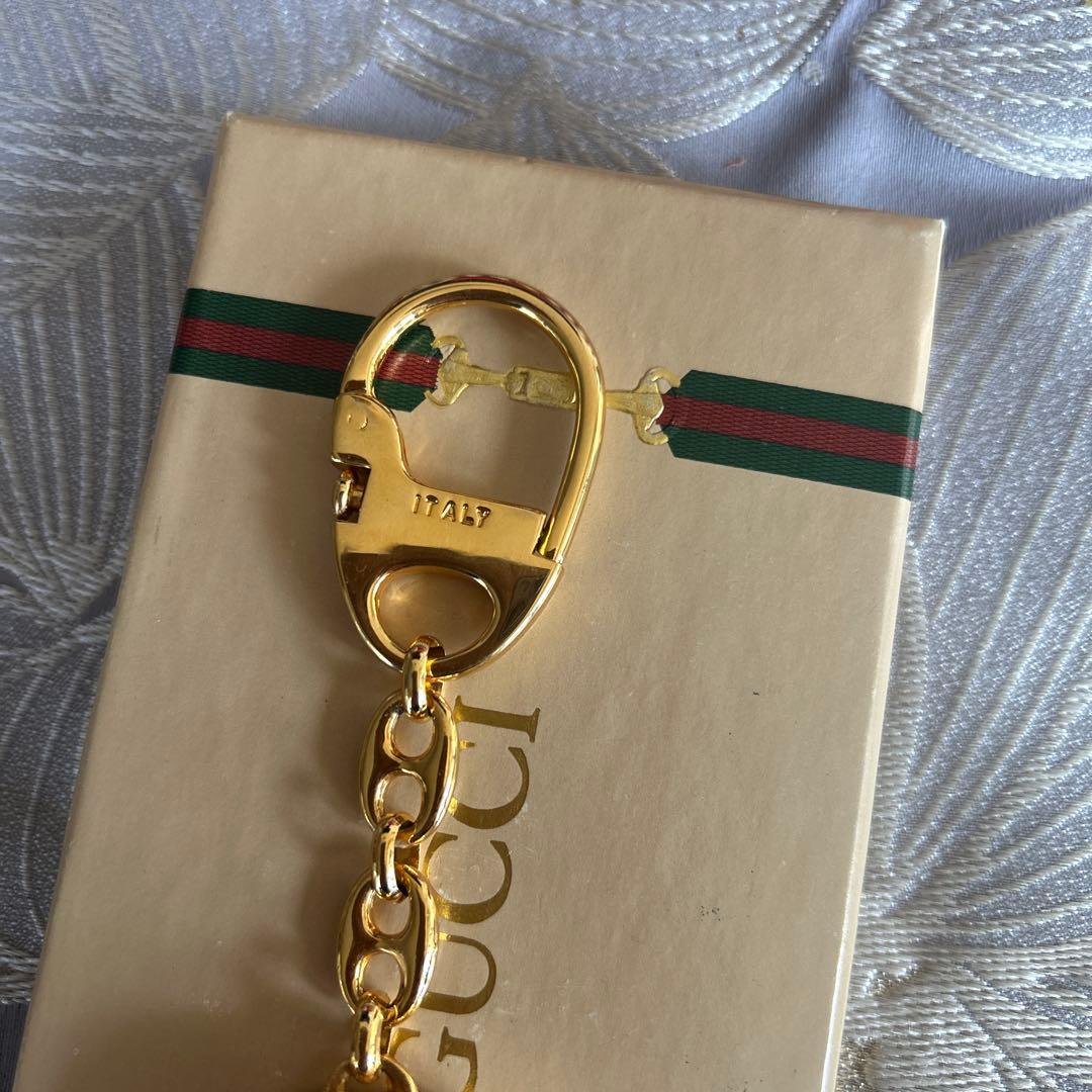 未使用訳あり GUCCI グッチ インターロッキングＷＧ キーリング
