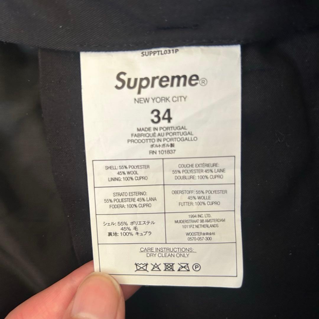 パンツ supreme pleated trouser 34