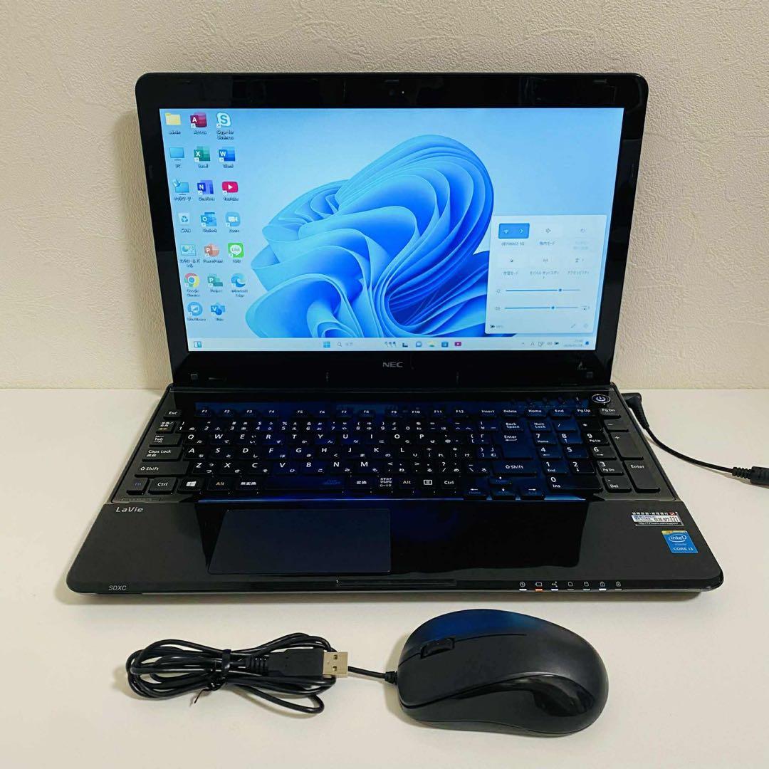 Y84 NECノートパソコンSSD高速 Windows11オフィス2024付き