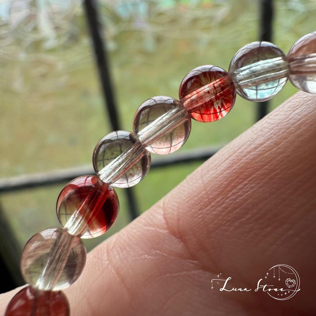 ⭐︎再販【ハイクオリティ アンデシン】光で変わる幻想的な彩り 天然石 ブレスレット