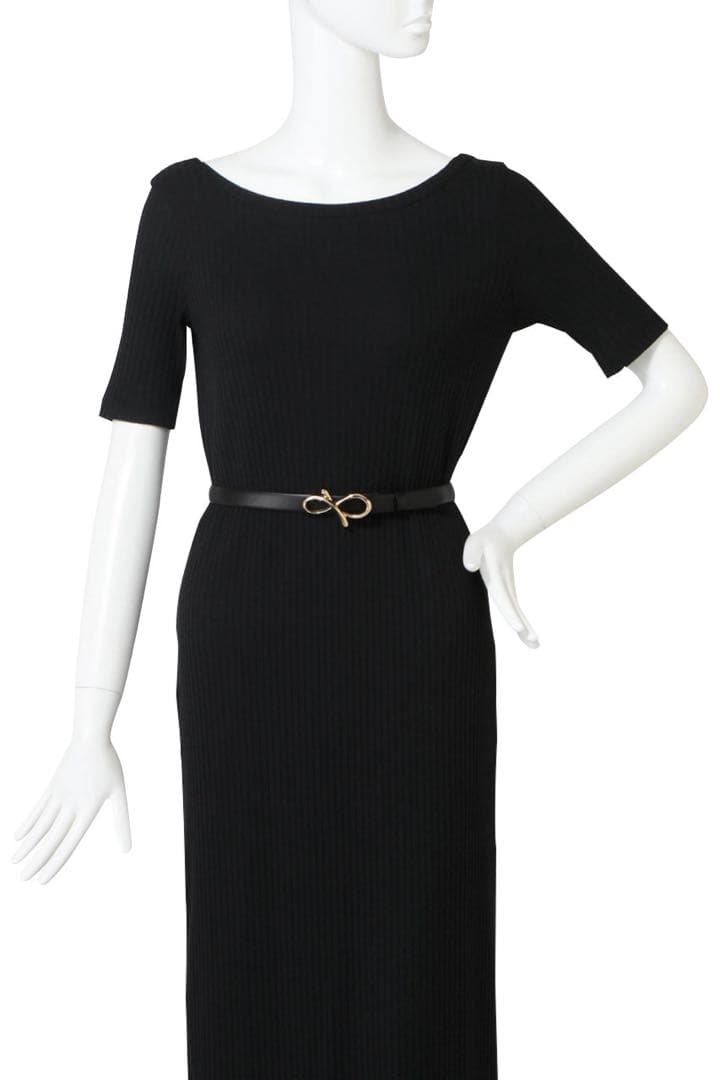 【新品】ANAYI モチーフバックルBELT〈ブラック〉