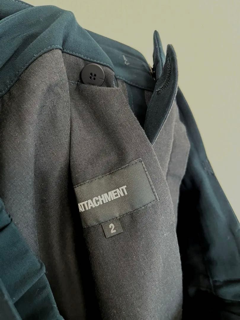 ATTACHMENT セットアップ パンツ シャツ 緑