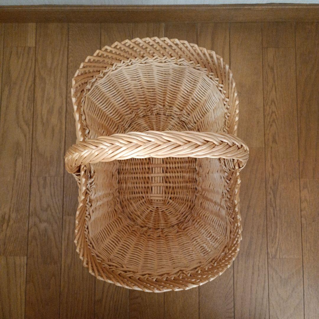 キャトルセゾン フランス 柳 バスケット カゴ パニエ 希少レア 蚤の市 古道具