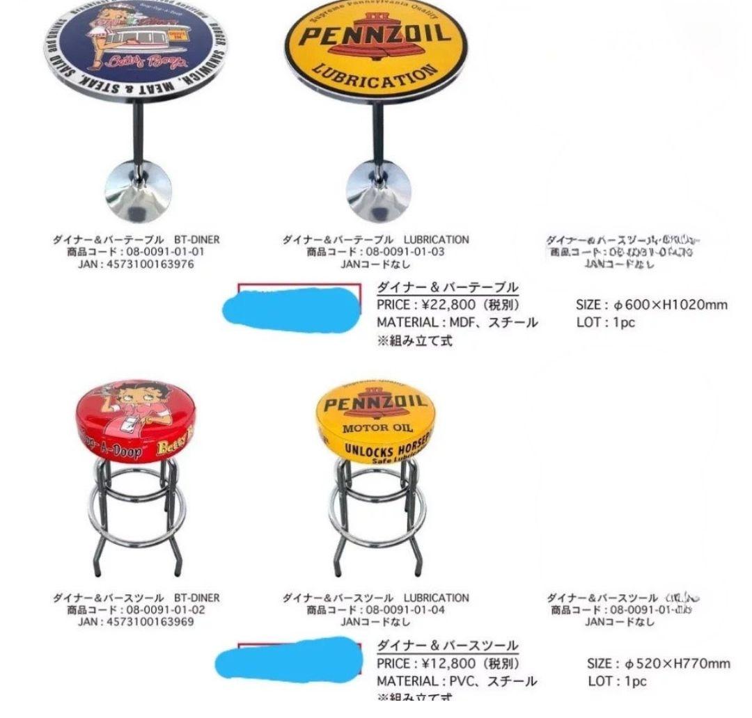 ベティー　テーブル　ラス1となりました　値下げしときました。