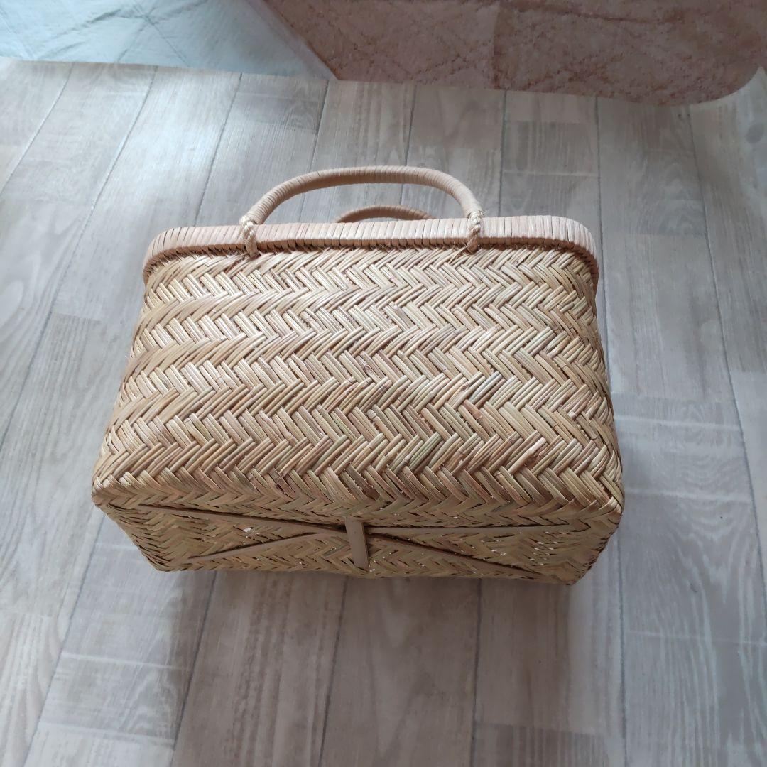鳥越竹細工　竹かご　買い物かご　市場かご　岩手 すず竹
