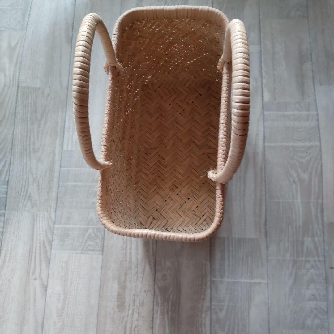 鳥越竹細工　竹かご　買い物かご　市場かご　岩手 すず竹