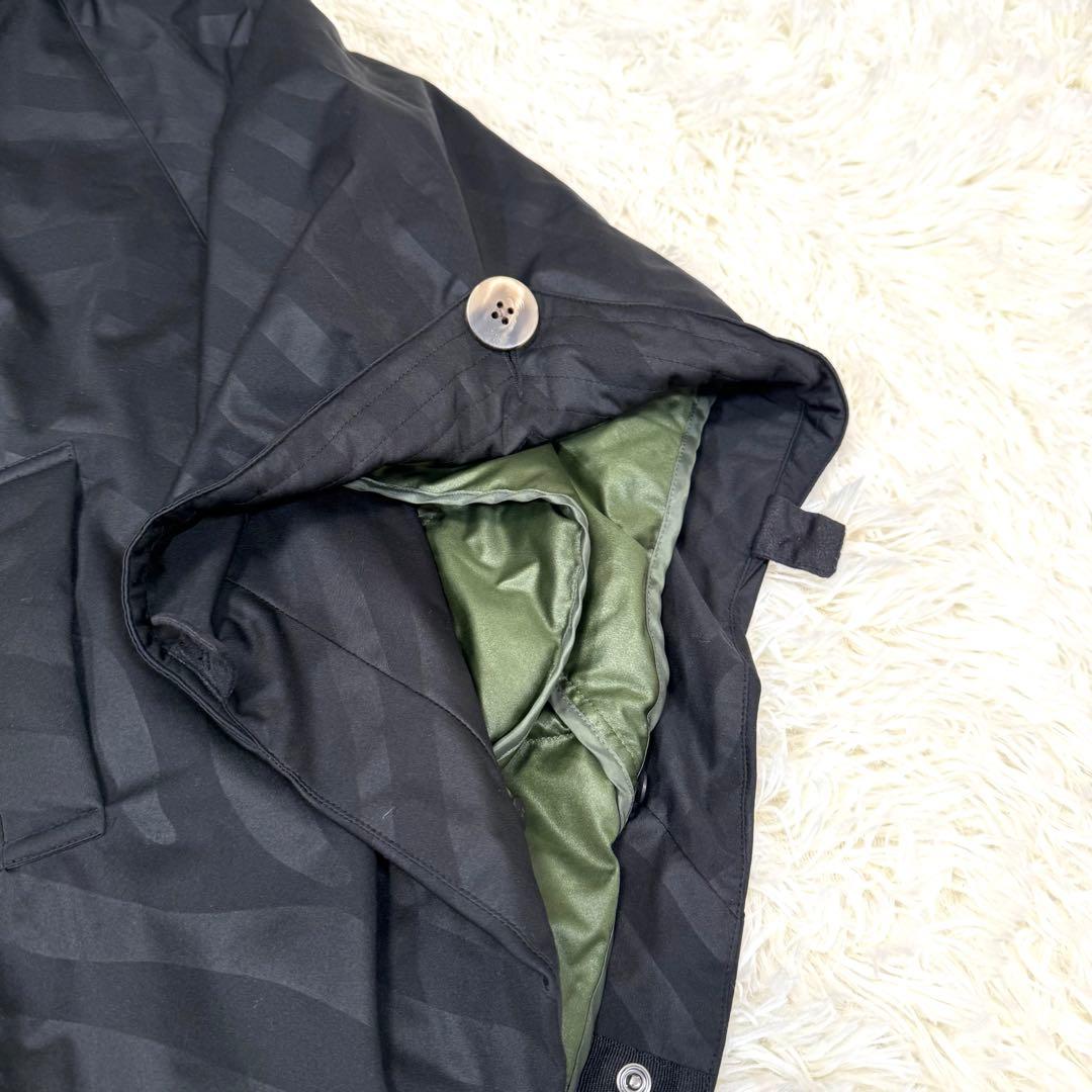 粧U YOSOOU ダウンライナー付きポンチョ ケープコート フード 黒 2