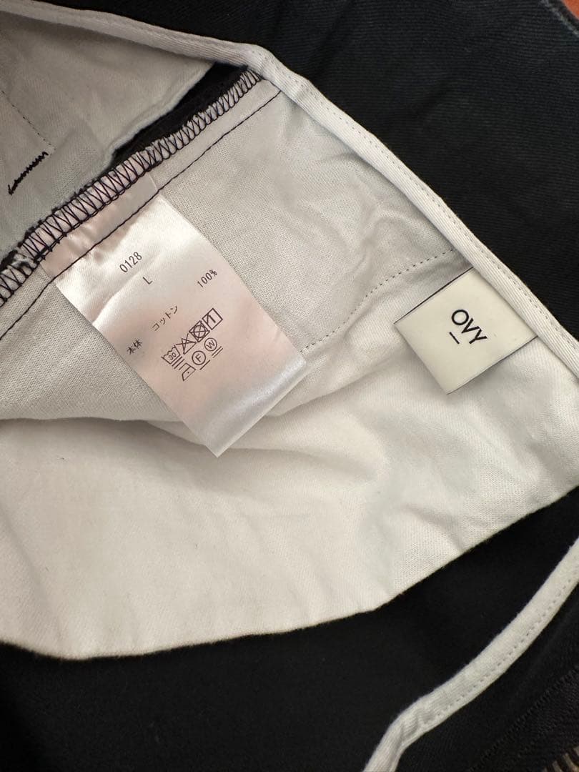 パンツ OVY One Tuck Wide Chino Pants (black)