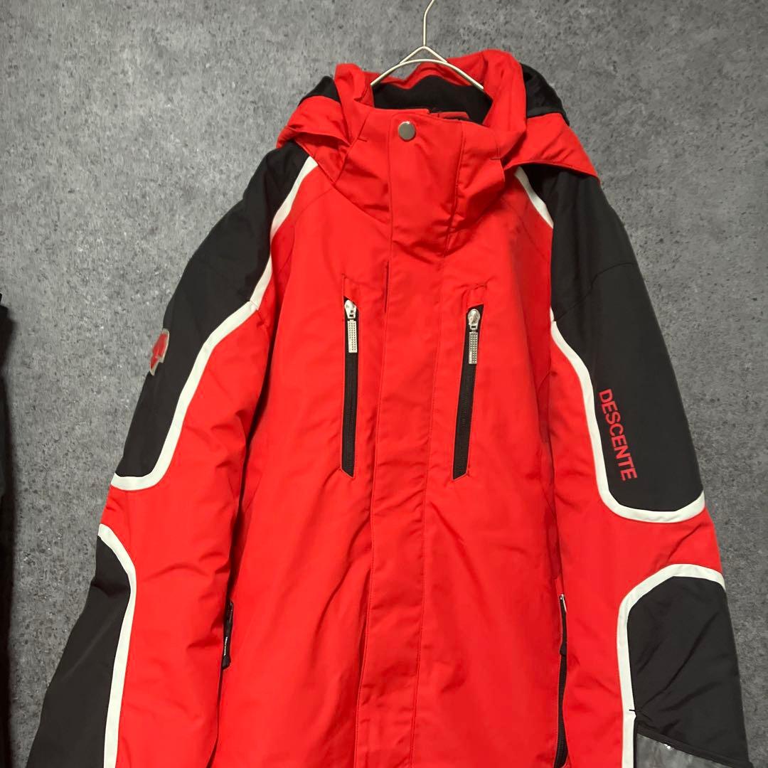 DESCENTE スキー　ウェア　セットアップ　メンズL 赤