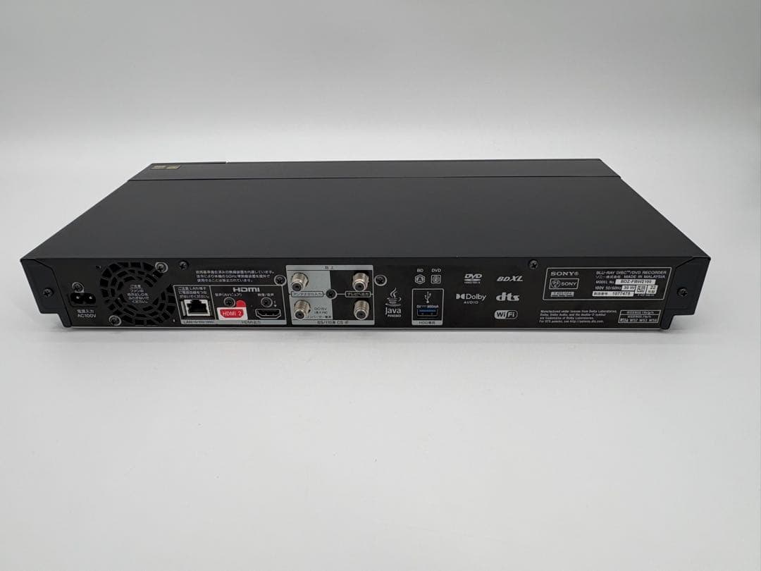 SONY Blu-ray レコーダー BDZ-FBW2100 22年製