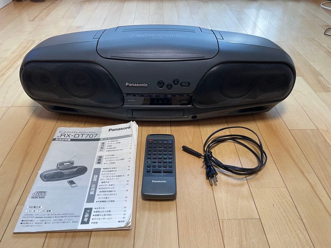 Panasonic CDラジカセRX-DT707コブラトップ リモコン付