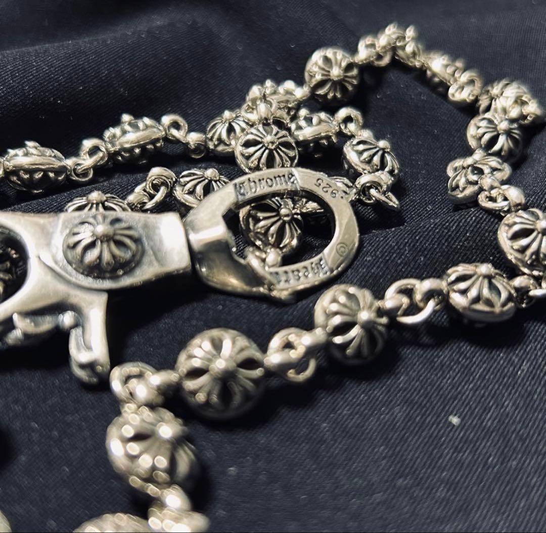 最終！！【silver925】タイニー クロスボール ウォレットチェーン