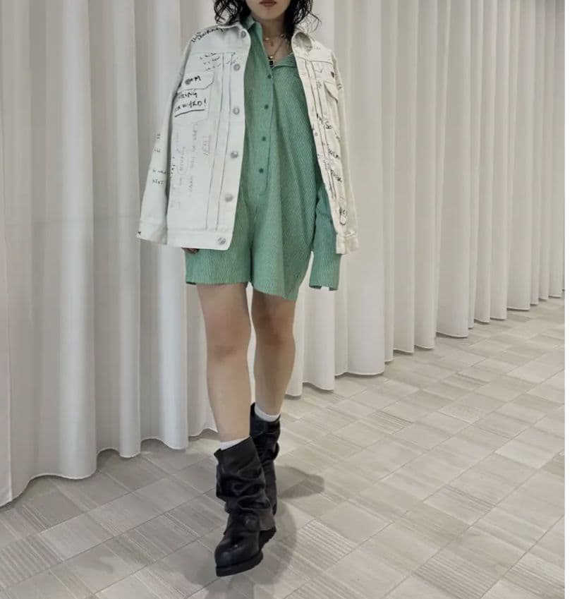 アメリヴィンテージ　ホワイトデニムジャケット