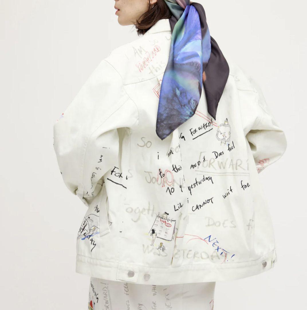 アメリヴィンテージ　ホワイトデニムジャケット