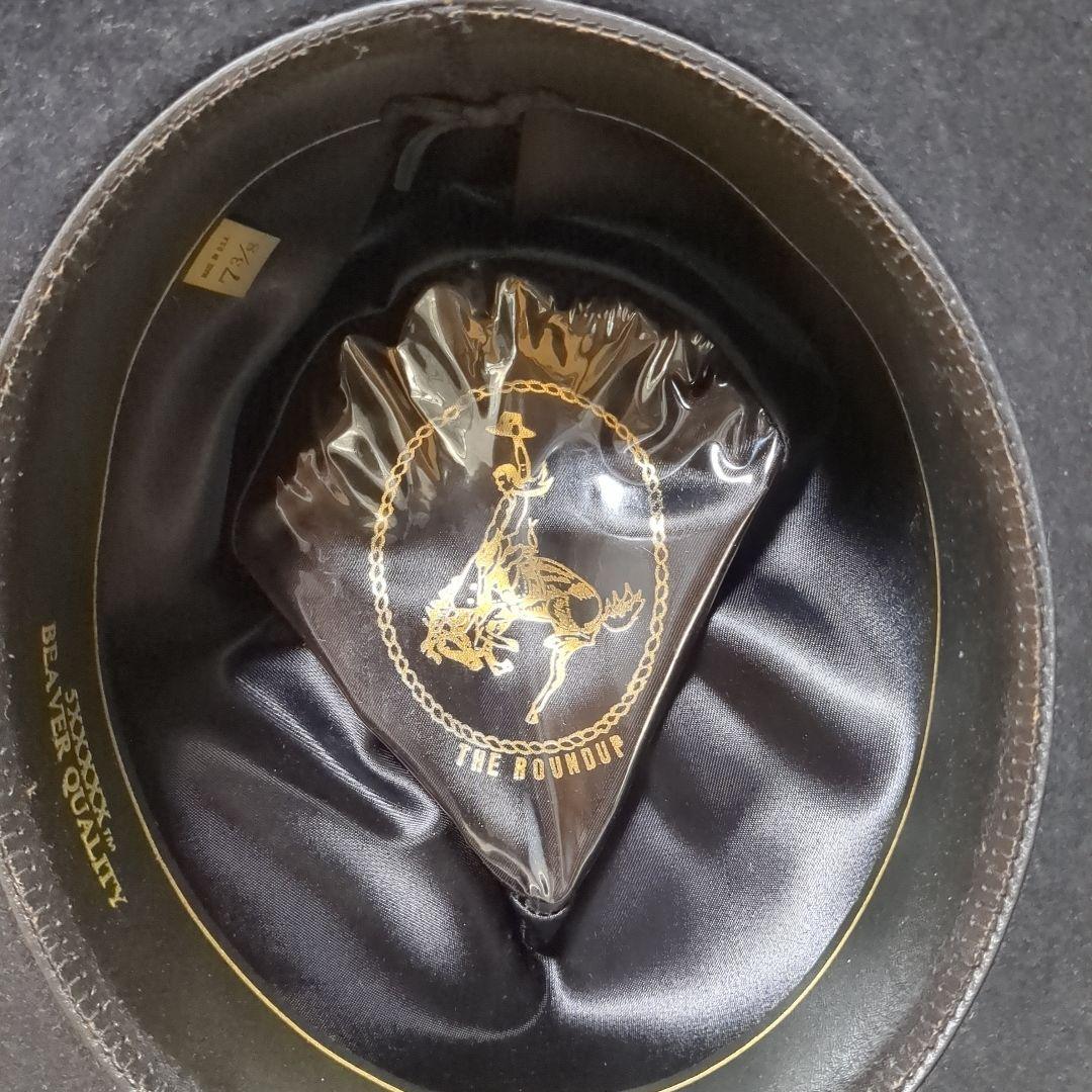 アメリカ製ウエスタンハット 黒、THE ROUNDUP