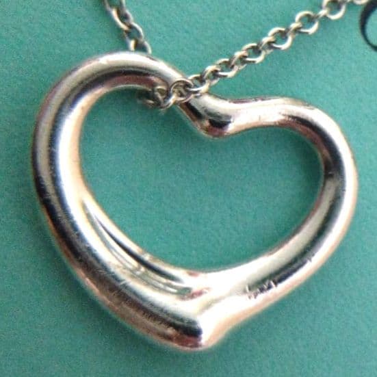 TIFFANY エルサペレッティ ネックレス オープンハート シルバー925