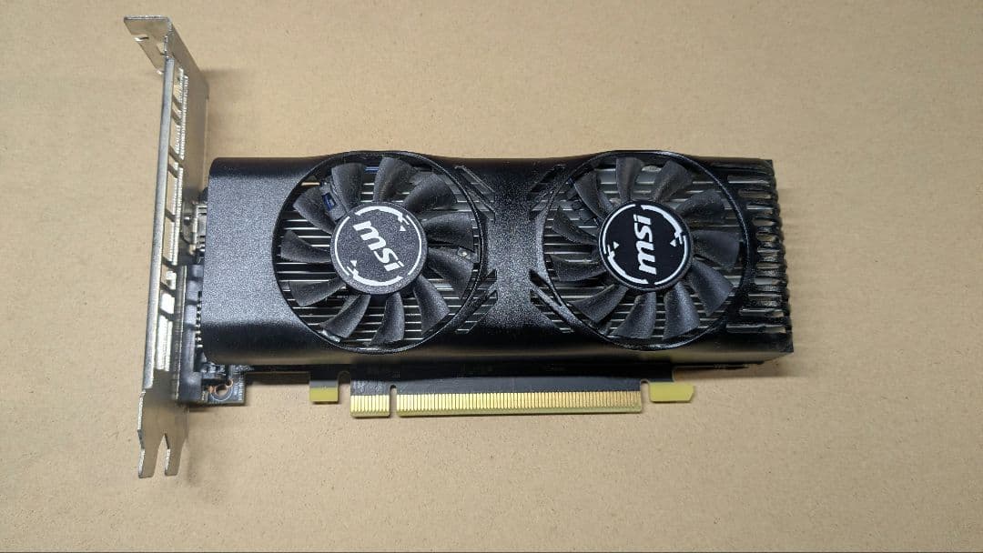 MSI gtx1650 4gbデュアルファン グラフィックボード