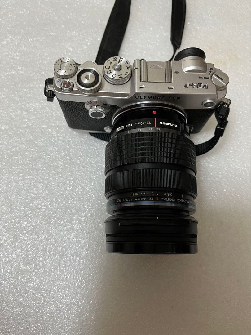 OLYMPUS PEN-F シルバー 12-40mmレンズ付き動作未確認です
