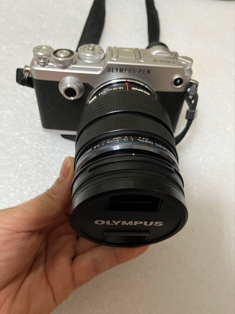 OLYMPUS PEN-F シルバー 12-40mmレンズ付き動作未確認です