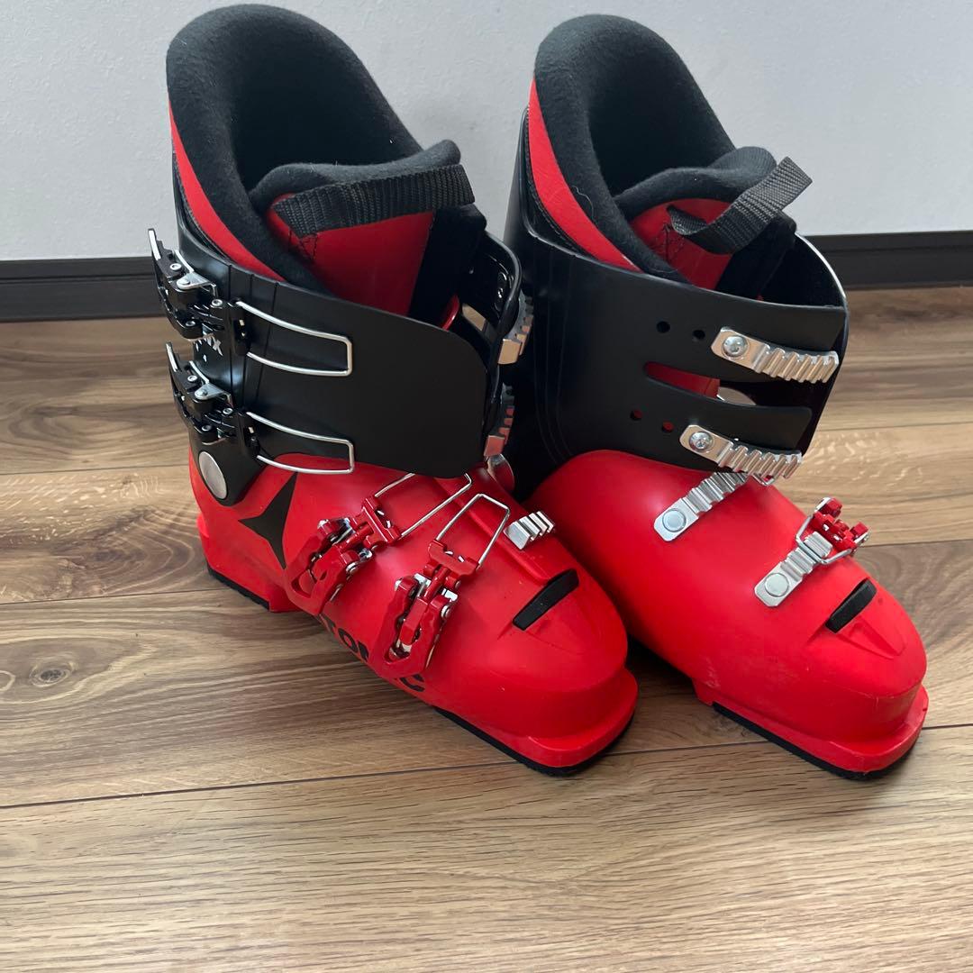 赤 スキー用ブーツ 24.0-24.5