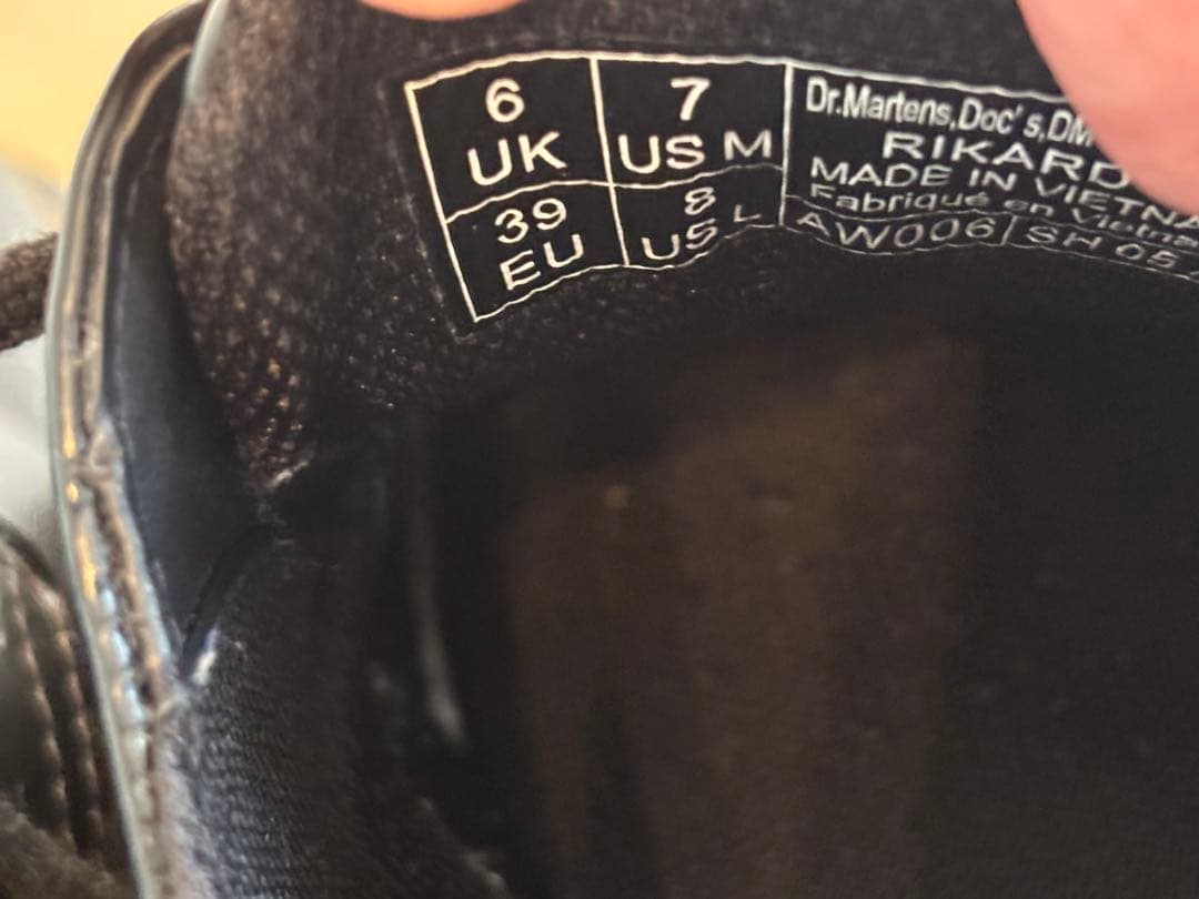 Dr.Martens（ドクターマーチン）RIKARD 3ホール25.0cm BK