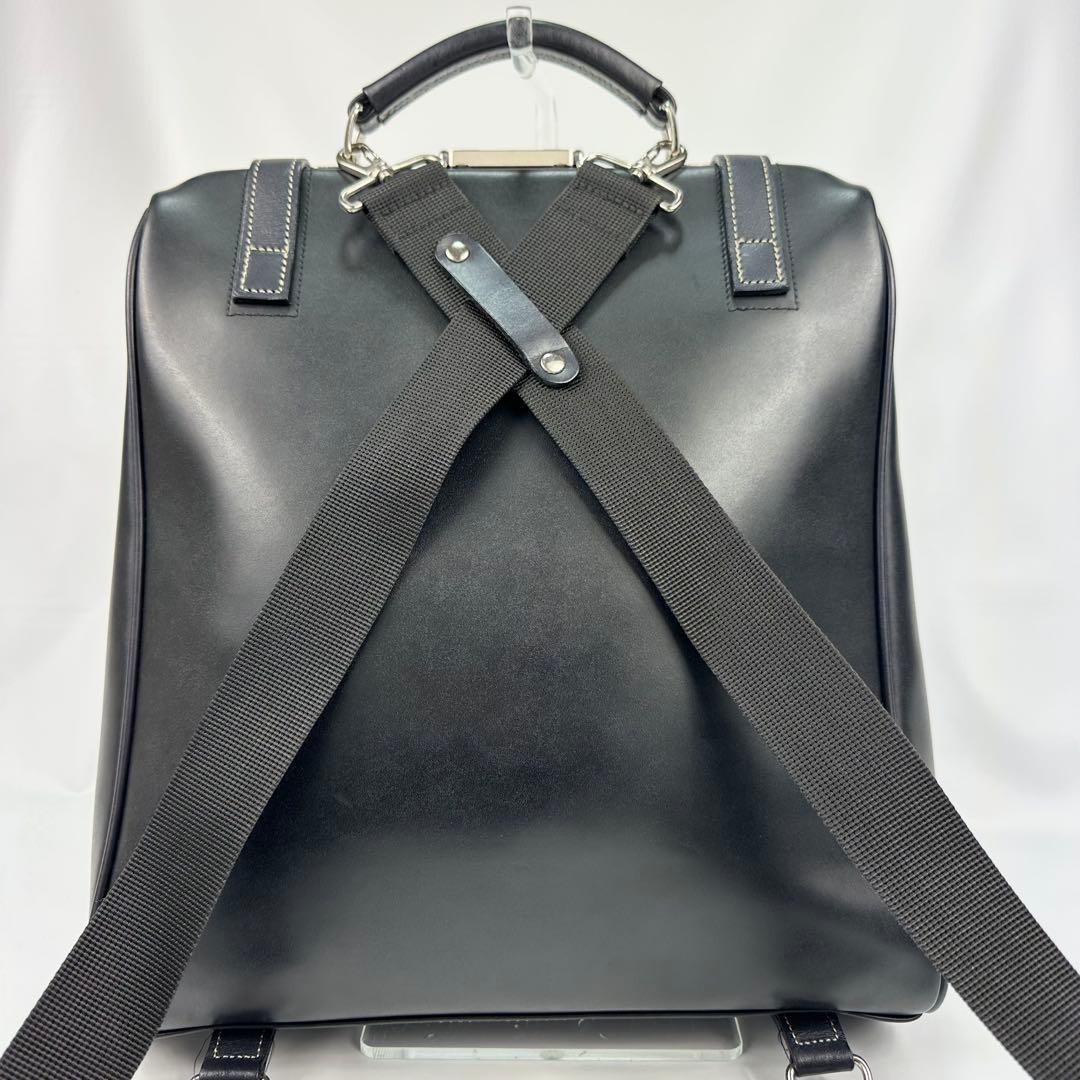 【極美品】豊岡鞄 木和田 2WAY リュックダレスバッ グビジネス 通勤黒A4