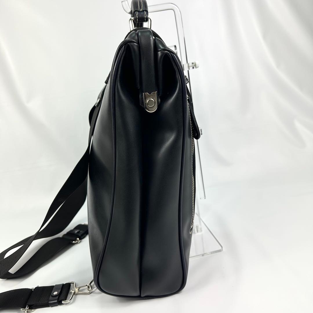 【極美品】豊岡鞄 木和田 2WAY リュックダレスバッ グビジネス 通勤黒A4