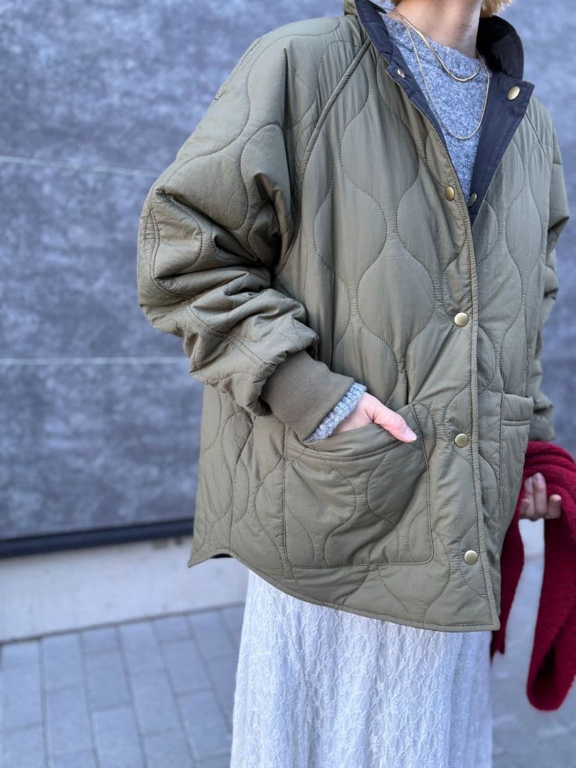 新品♪B.C STOCK ウォッシャブル / キルティングリバーシブルブルゾン