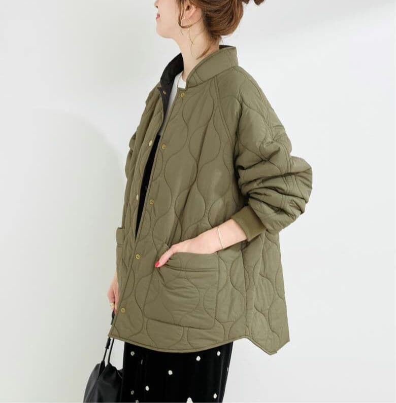 新品♪B.C STOCK ウォッシャブル / キルティングリバーシブルブルゾン