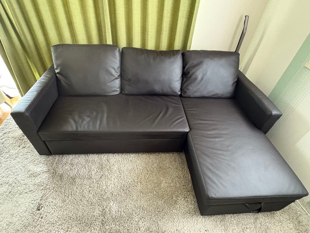 ニトリ　カウチソファベッド（Nシールド ノアーク2 DBR）