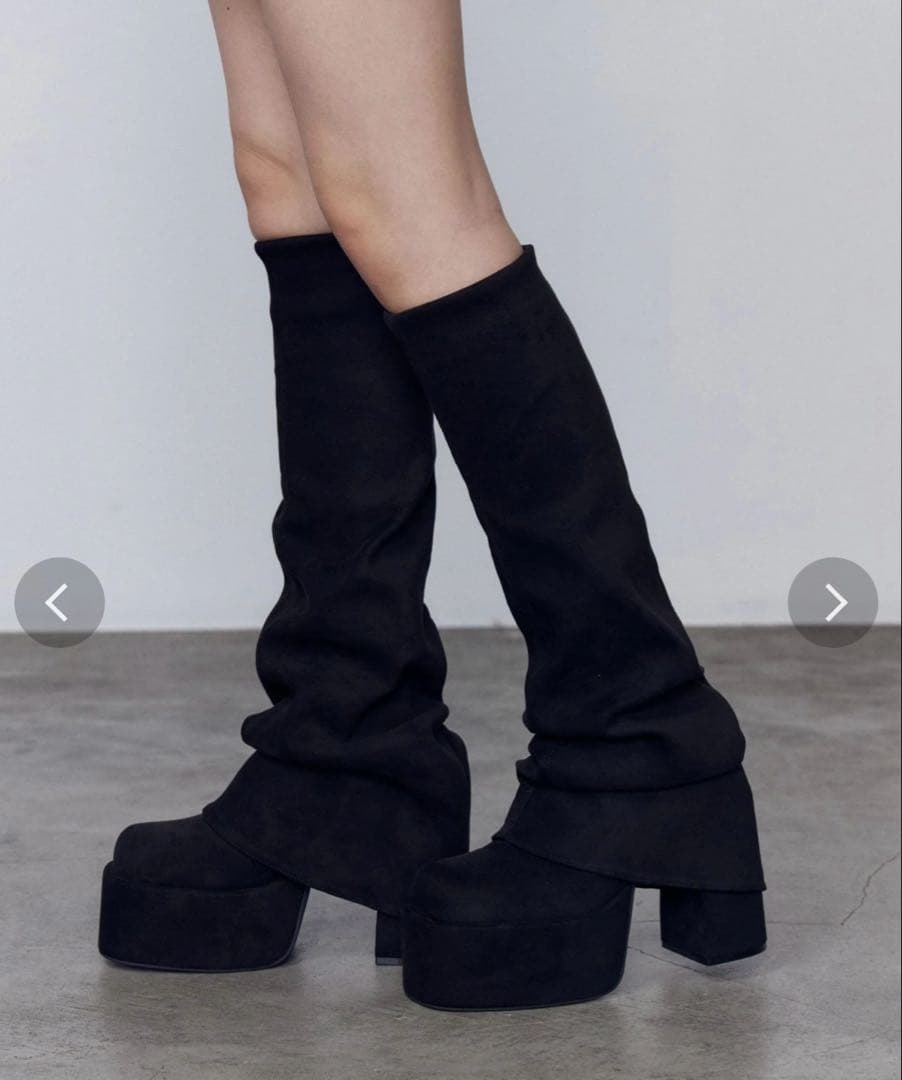 EMODA ルーズフレアカバーフィットブーツ