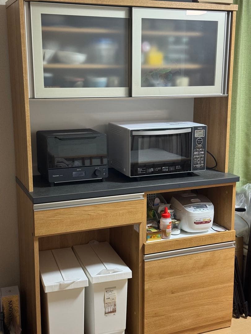 【HIDE】ニトリ　食器棚　リガーレ　幅121cm