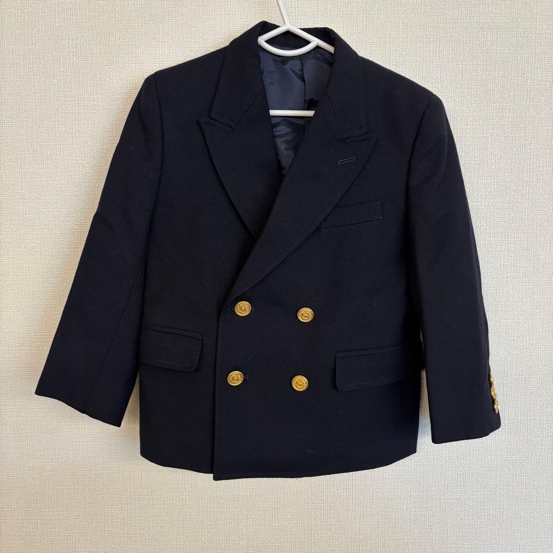 美品　バーバリーセレモニースーツセット　110 金ボタン