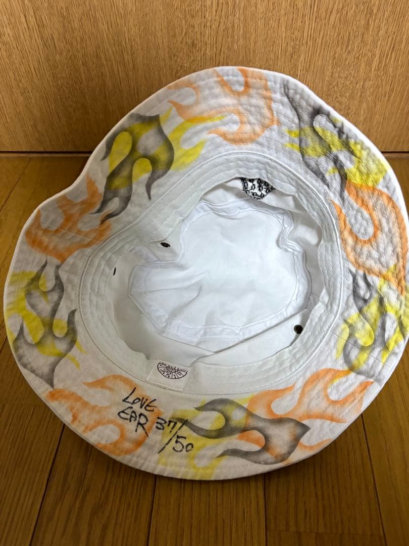【Love ear art】50個限定 ファイヤーペイント バケットハット