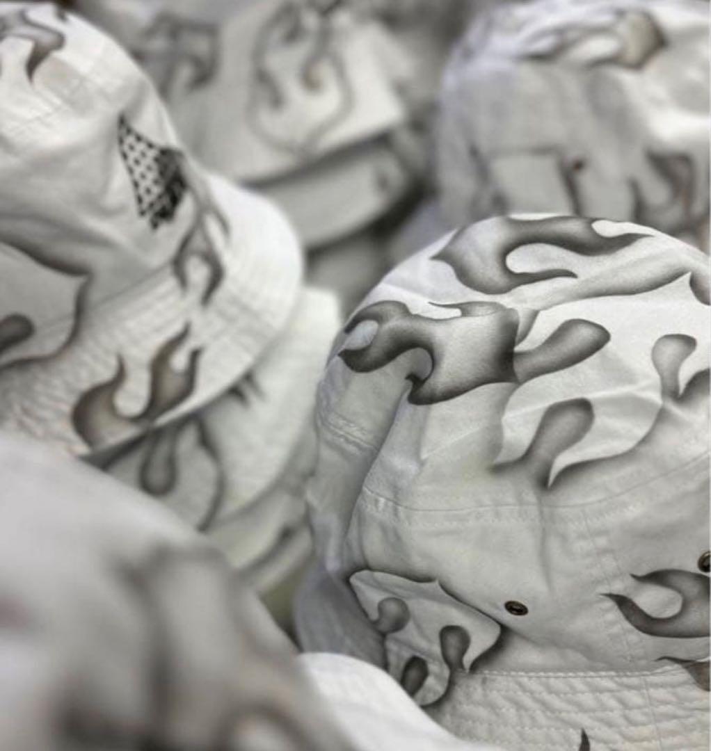 【Love ear art】50個限定 ファイヤーペイント バケットハット